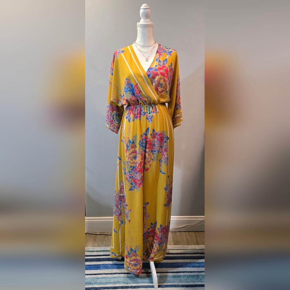 Flying Tomato Yellow Floral Jumpsuit